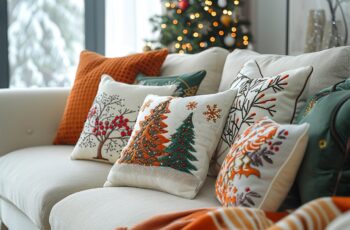 Les coussins de Noël : alliez confort et style pour votre salon